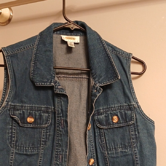 Talbots Tops - Talbots Blue Denim Vest